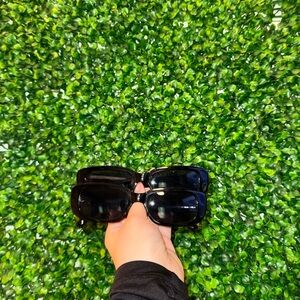 Set of Two Stylish Black Sunglasses